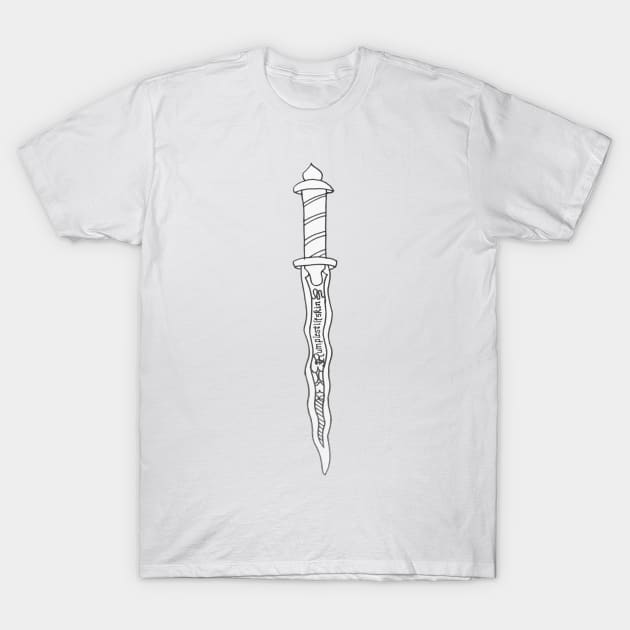 The Dark One's Dagger T-Shirt by rainilyahead